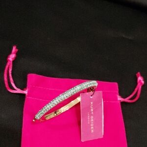 KURT GEIGER LONDON LIGHT MINT BANGLE HINGED BRACELET